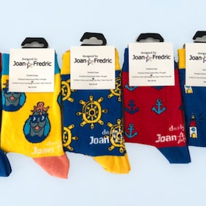 MARITIME Crew Length Sock COLLECTION For Men And Women, Nautical SOCK Inspired By Sea Buy4 Get5  Free Shipping Worldwide