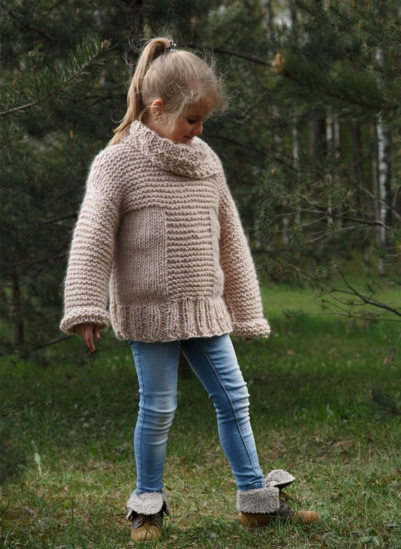 Knit Sweater Pattern Knitting Patterns Oversized Sweater Pattern Oversized Knit Sweater Knit Baby Sweater Crochet Patterns Kids Sweater
