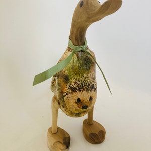 Decorated Wooden Ducks “Hedgehog/Autumn/Thanksgiving ” Design **Spoons/Coasters/Gift Sets available**