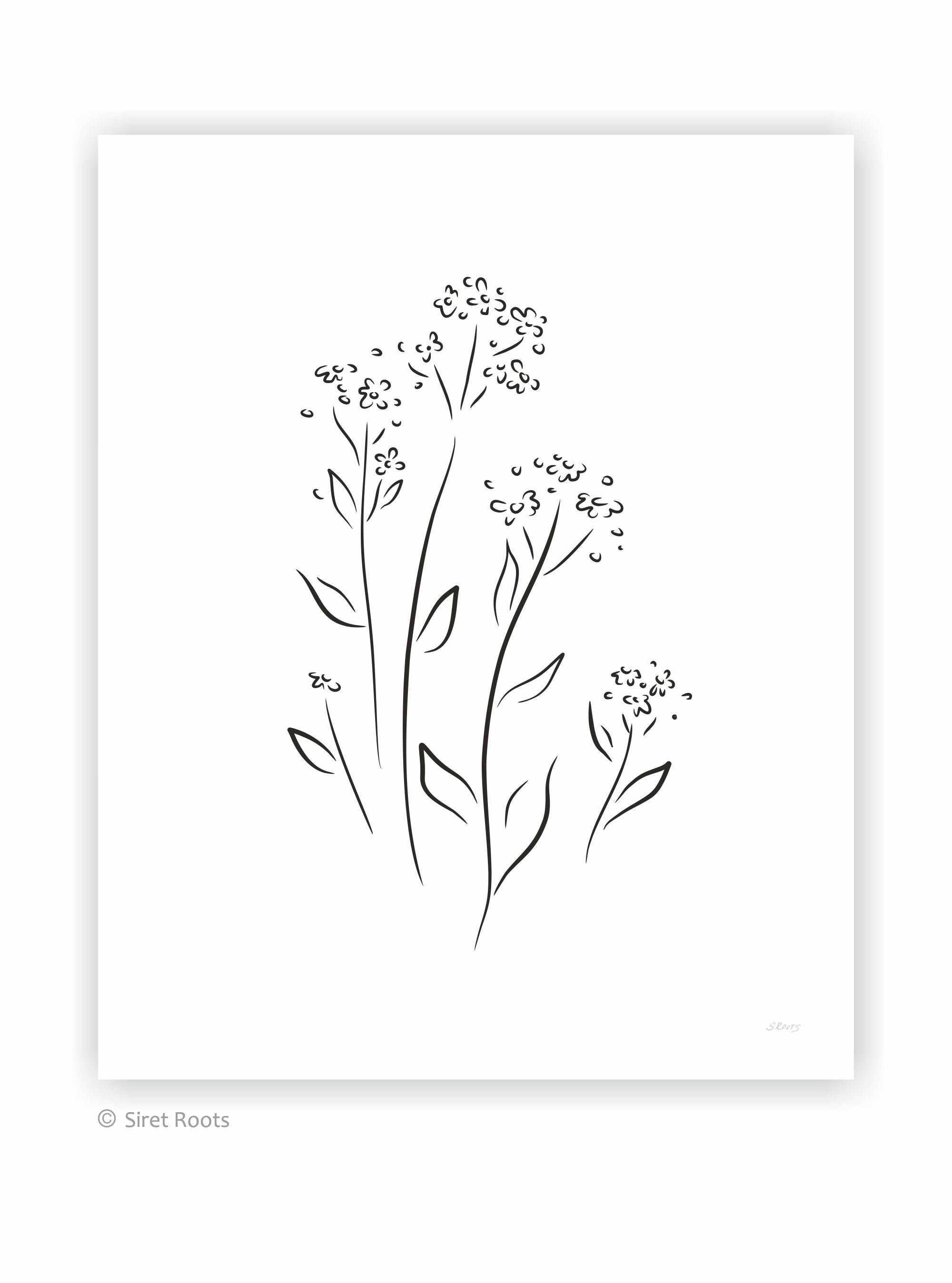 Forget Me Not Flowers Drawing Minimalist Line Art Print Etsy Forget Me Not Flowers Drawing Minimalist Line Art Print Etsy