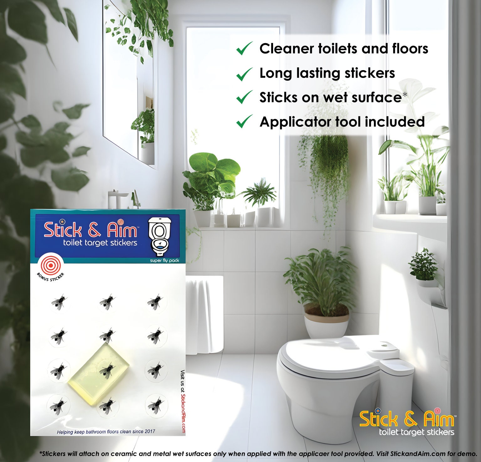 Urinal Fly Bulk Pack Toilet Target Stickers / Urinal Aiming Stickers Etsy