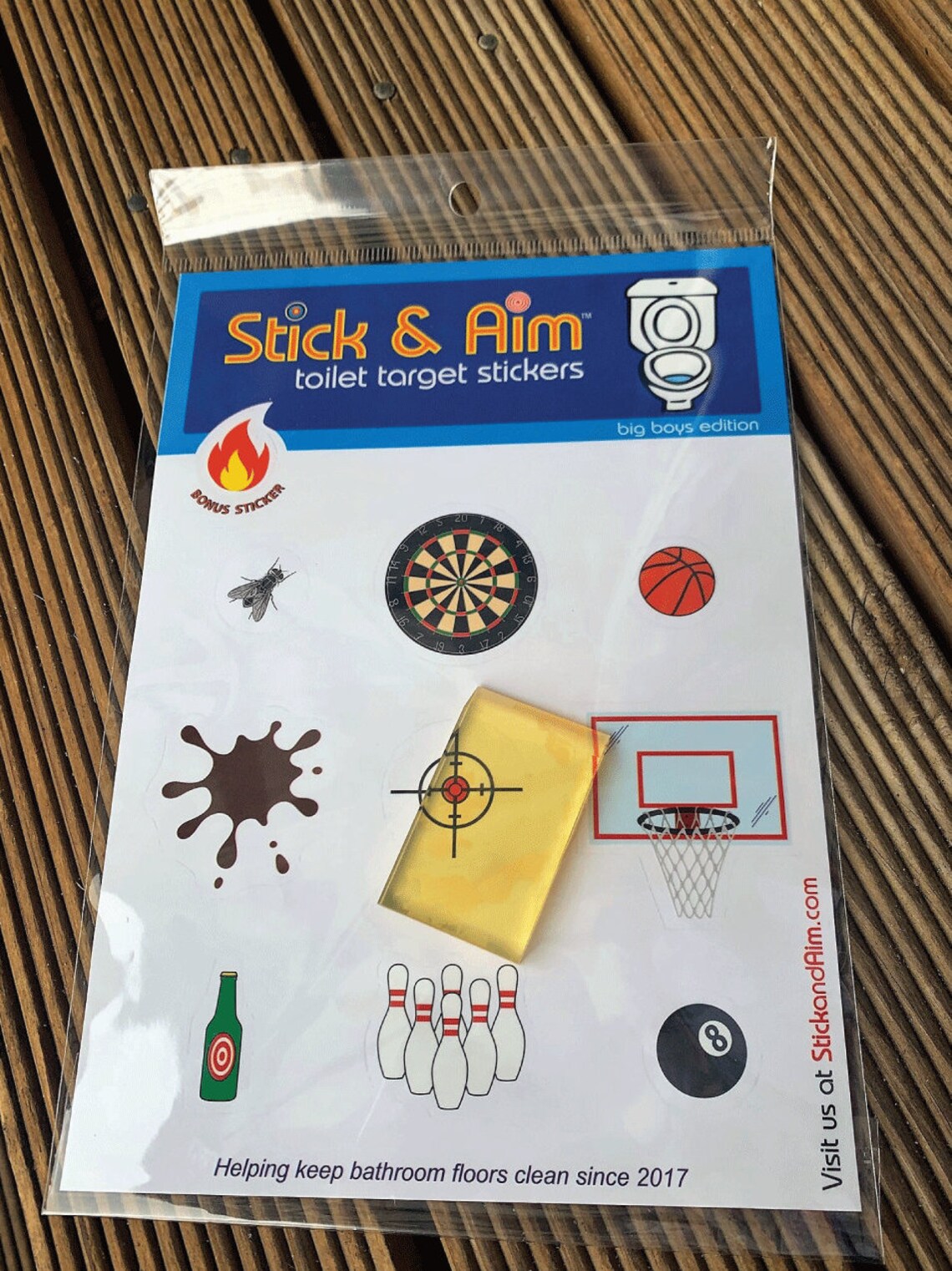 Urinal Fly Bulk Pack (13 Targets) Toilet & Urinal Stickers