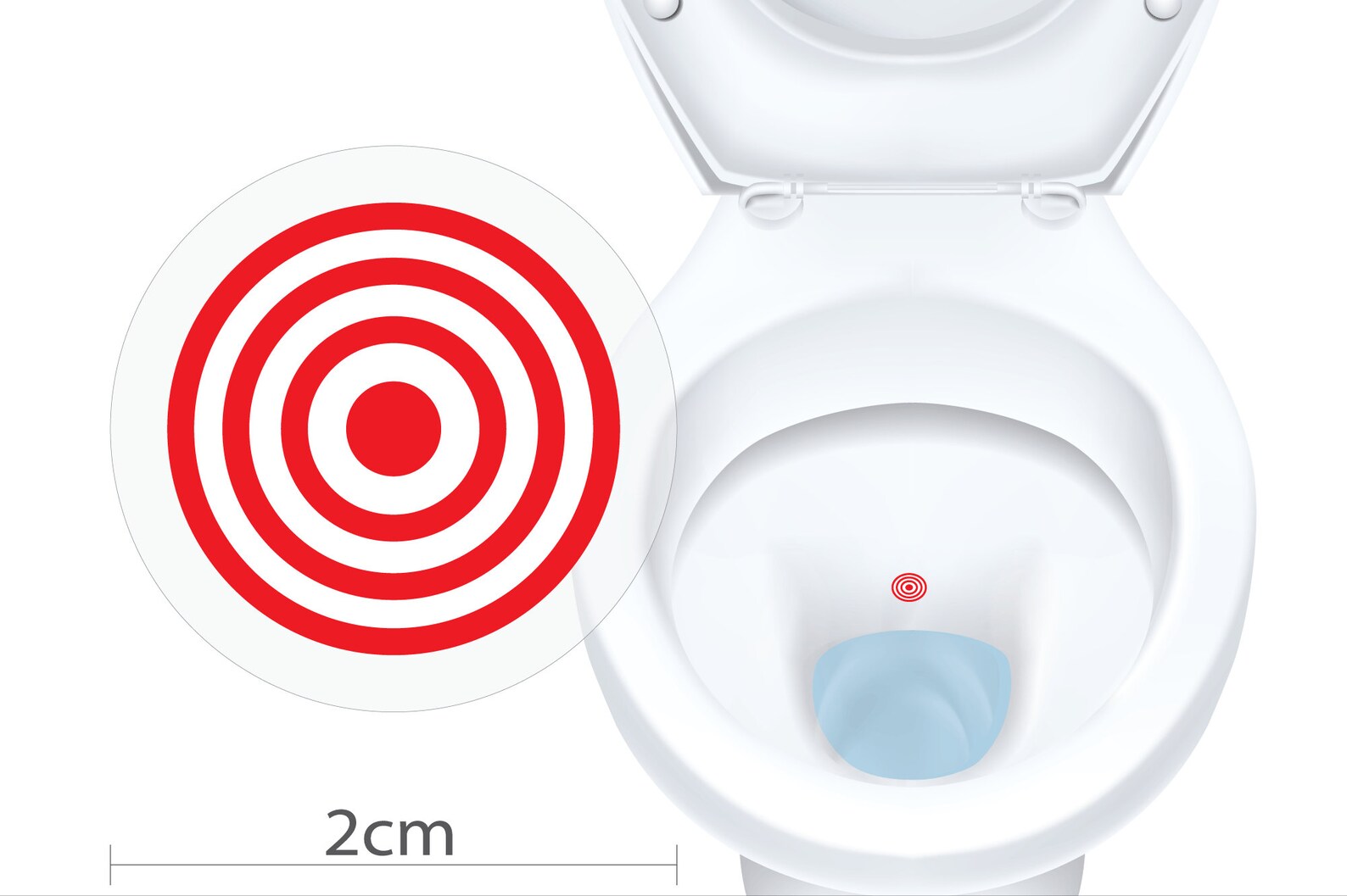 Toilet Target Bulk Pack Toilet Target Stickers / Urinal Etsy