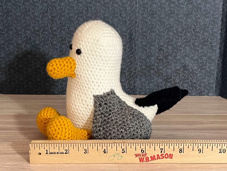 Seagull Ruler Handmade Crochet Seagull Plush Toy for Nursery or Cabin Decor - Etsy