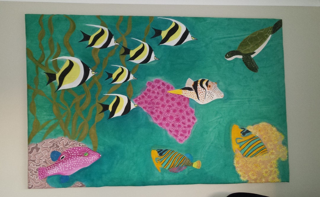 Sea Life Wall Art/kids Room Decor/marine Life Wall Art/hand Etsy UK