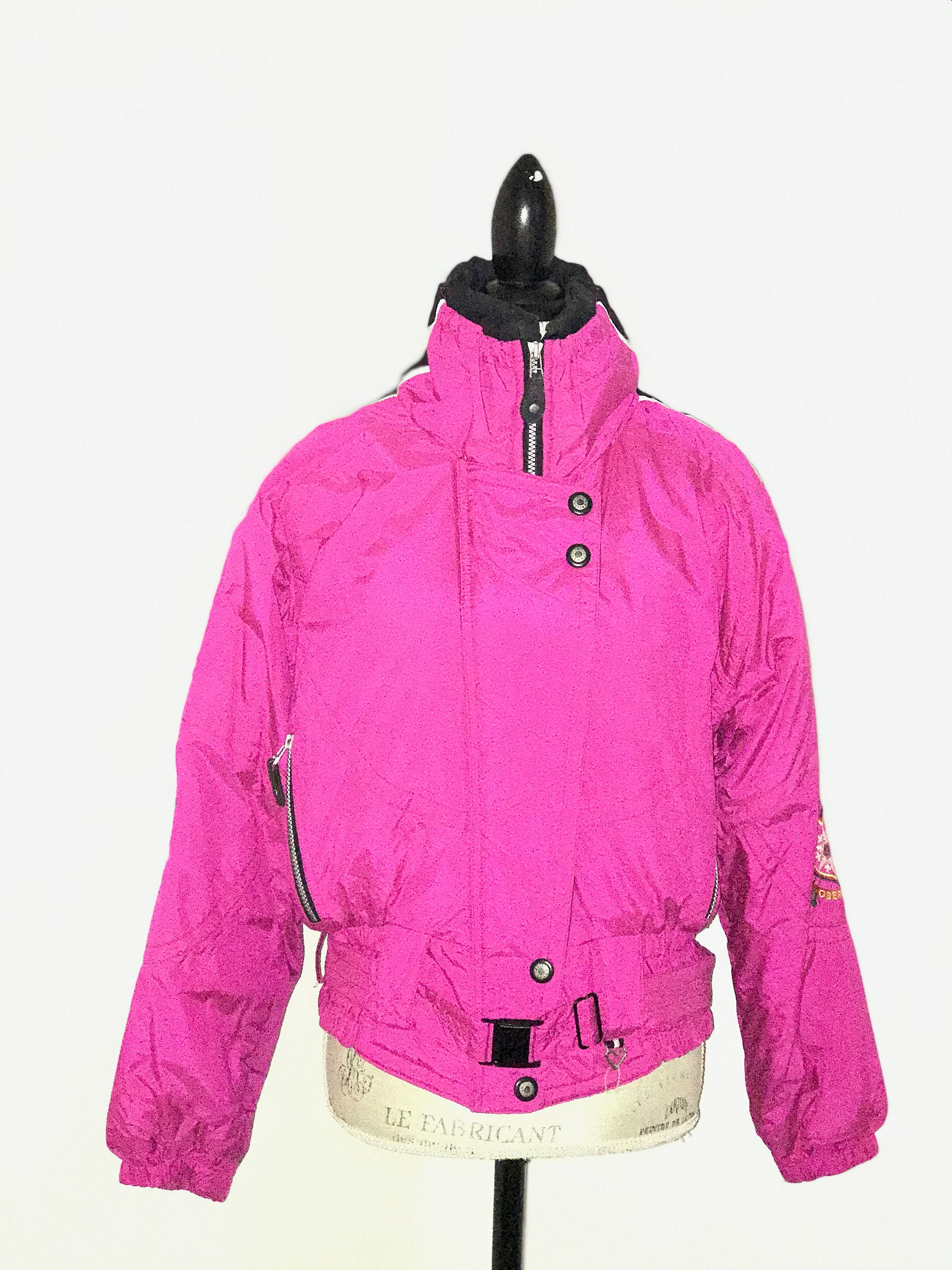 1990's Obermeyer designer Pink Ski Jacket! Ladies Size 10.