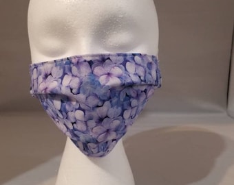 Purple Flowers Face Mask