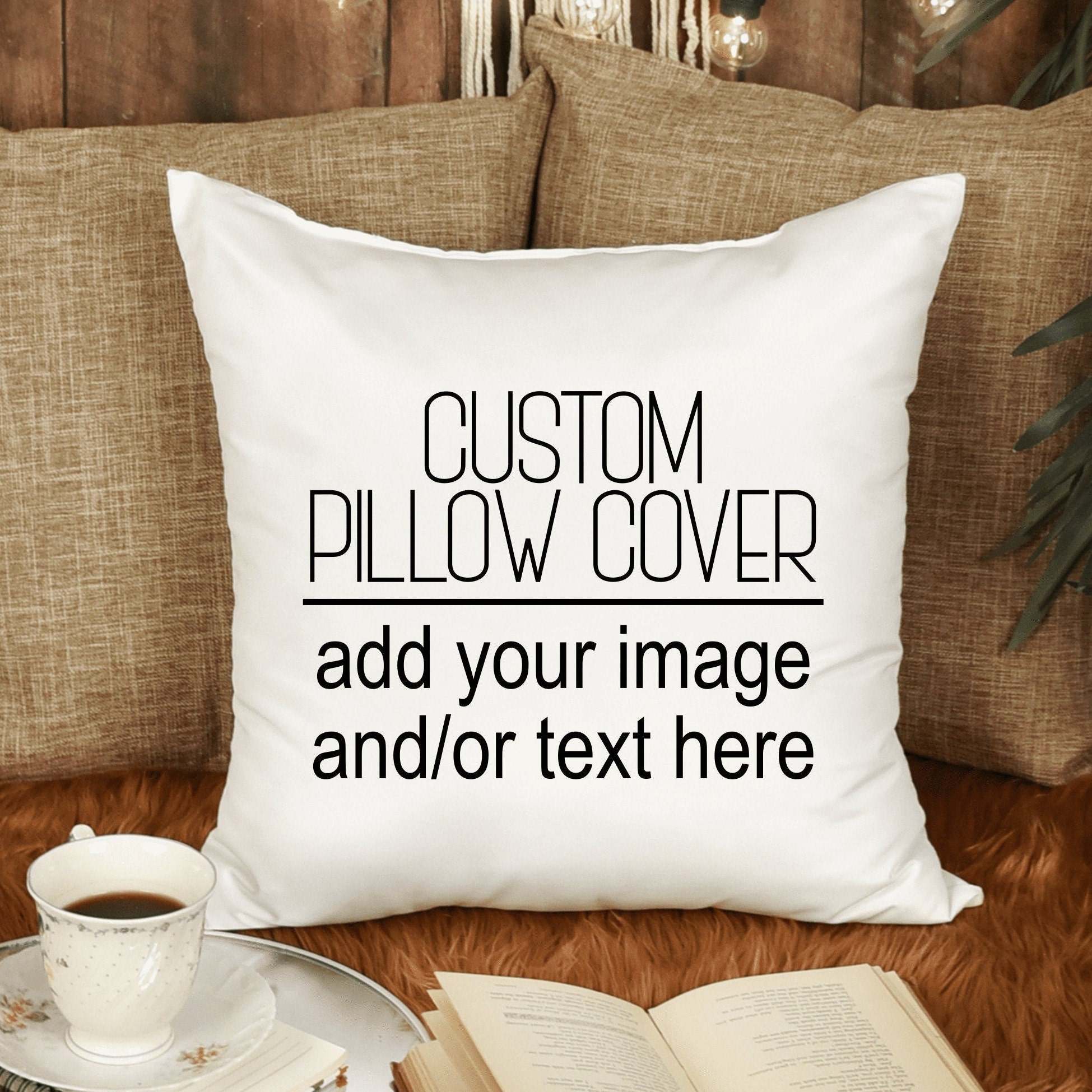 Custom Design Pillow Cover Custom Text Pillow Quote Pillow Etsy