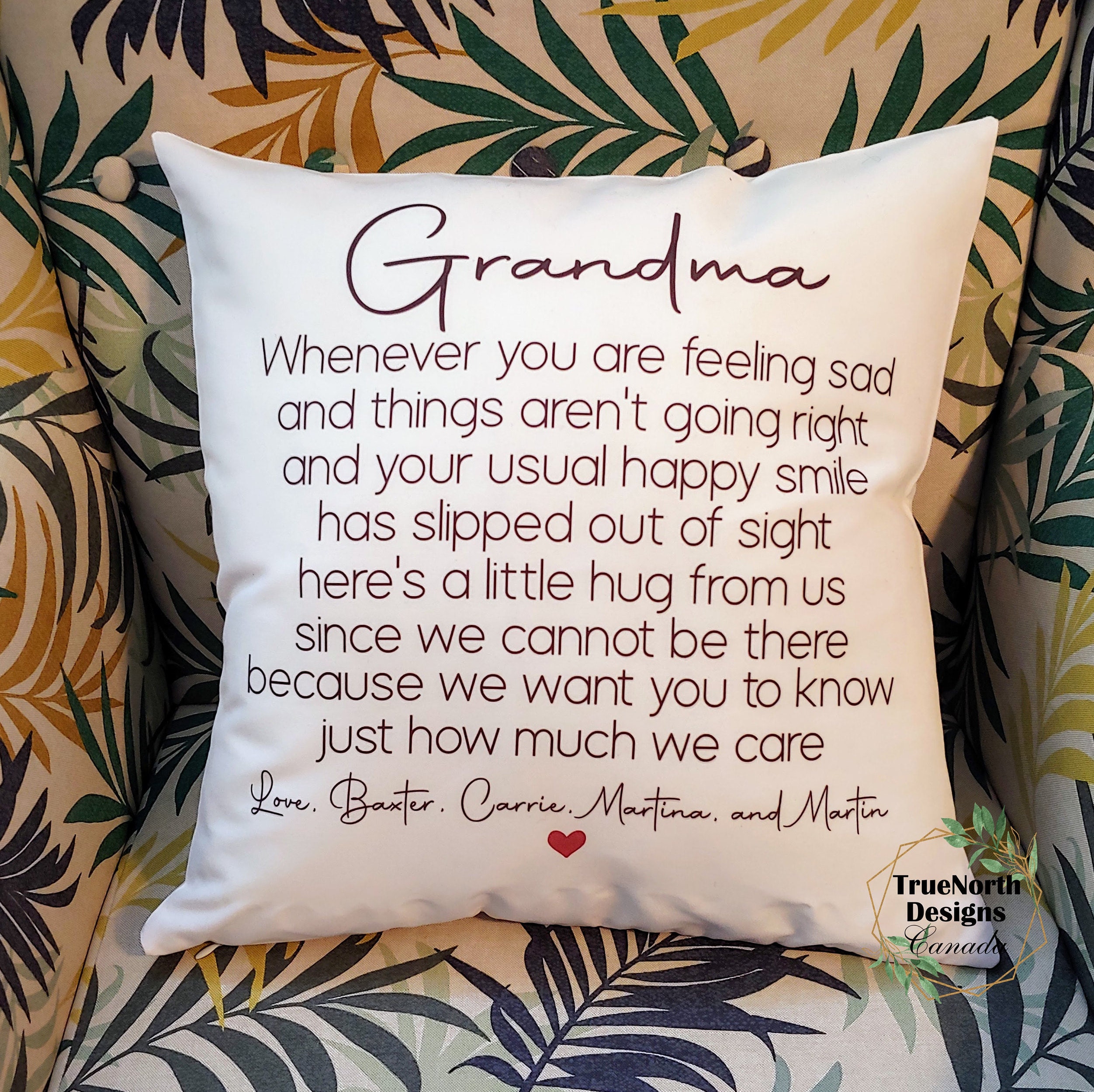 Grandma Hugging Pillow Personalized Cushion for Grandma Etsy Canada