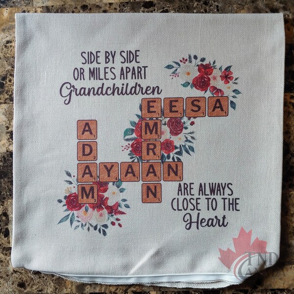 Scrabble Pillow Etsy