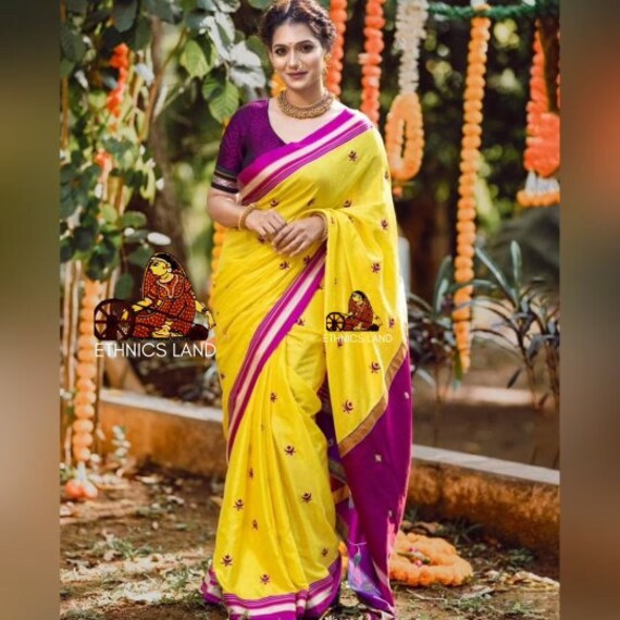 White Khan Resham Blend Saree - Etsy 