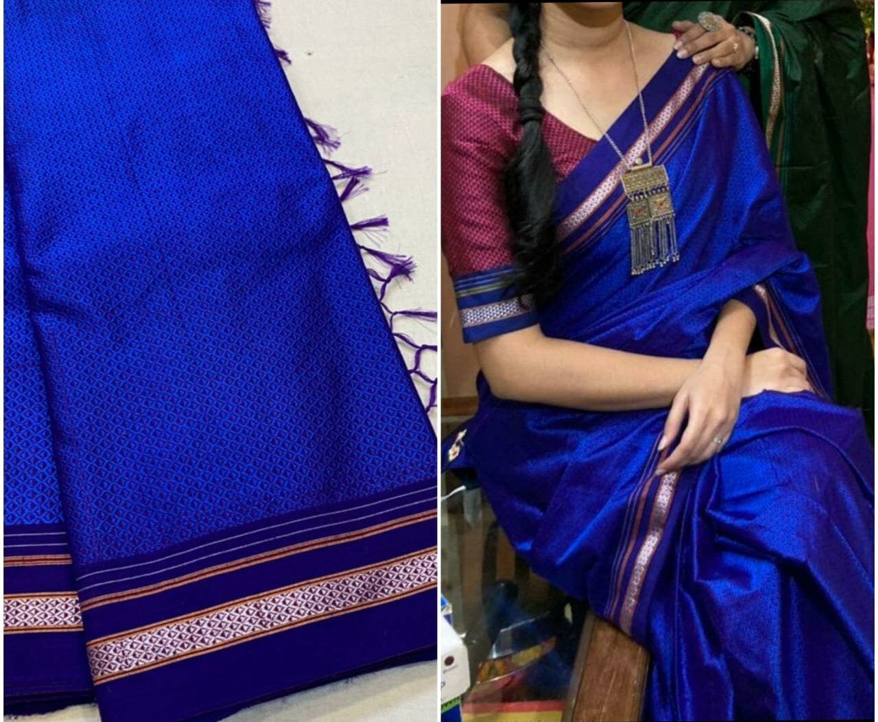 Traditional Ilkal Khan Khanna Resham 