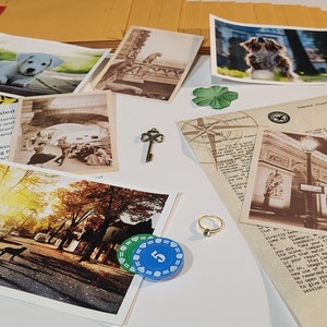 Paquete de prueba de mascotas desaparecidas: evalúe su capacidad psíquica para encontrar mascotas desaparecidas con 16 objetos de prueba sellados y una guía de estudio.