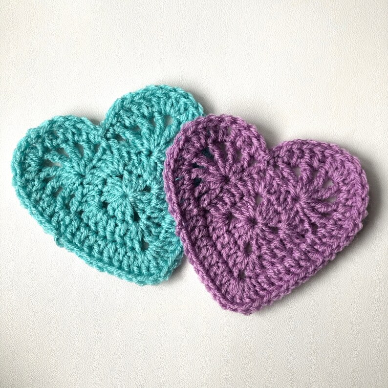 Granny Square Heart Crochet New product! New type Pattern digital Instant download online shopping -
