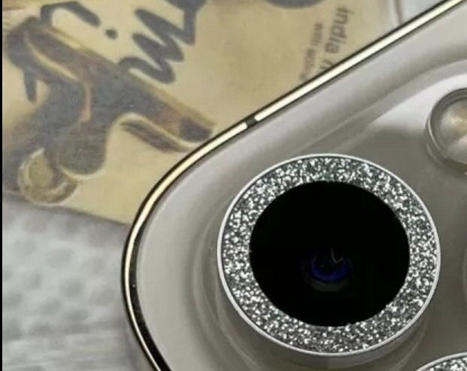 iPhone 12 Pro Max, 13, 13 Mini Glitter Camera Lens Protector | Tempered Glass Lens Cap Cover | Glitter Camera Lens Cover - SpecialTDesignsNC