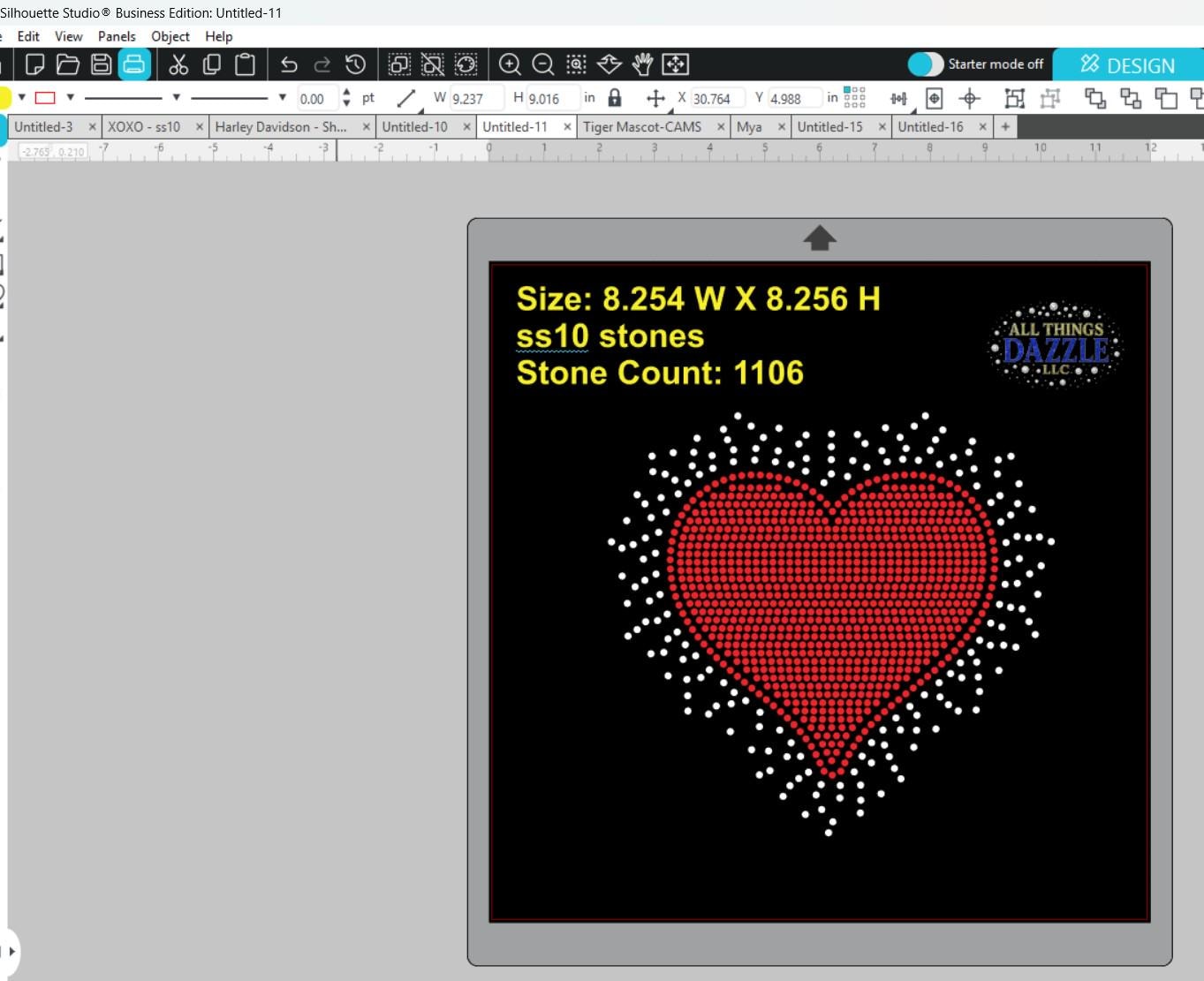 Heart Vector Rhinestone Rhinestone Heart Template SVG | Digital Download Design | Valentine ...