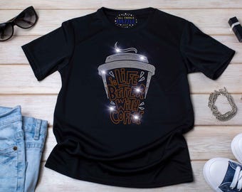 Life Is Better With Coffee Rhinestone Template | SS6 Hotfix SVG | Coffee Lover | Digital Download