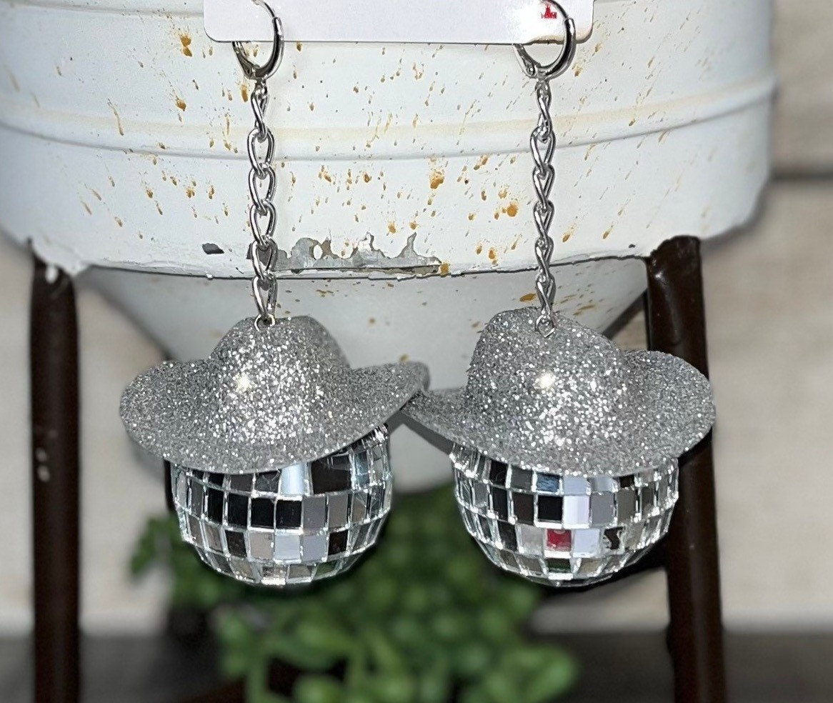 Partyhüte Disco Cowboyhut, Discokugel Cowboyhut, Glitzer Disco Hut, Cowgirl  Kappe, Spiegelkugel Cowboyhut, Paillettenkappe Mit Glas, Wilde Party 230627  Von 16,9 €