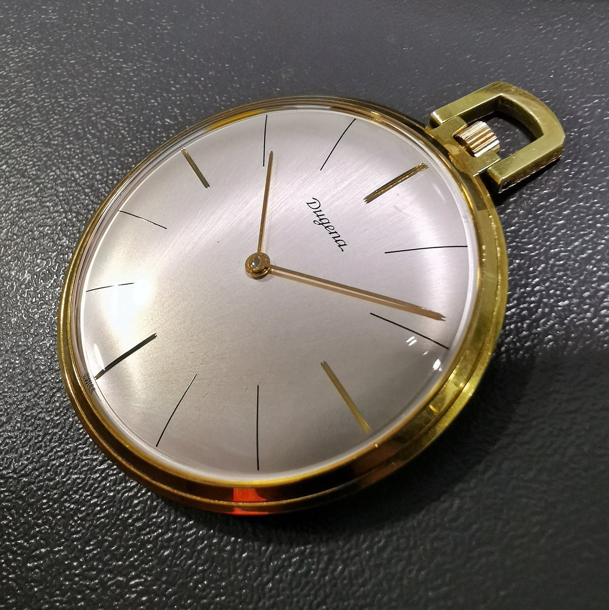 Dugena Vintage German Pocket Watch 1960's SWISS Movement Etsy UK