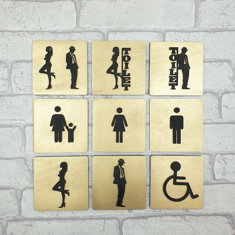 Funny Bathroom Door Signs - Etsy