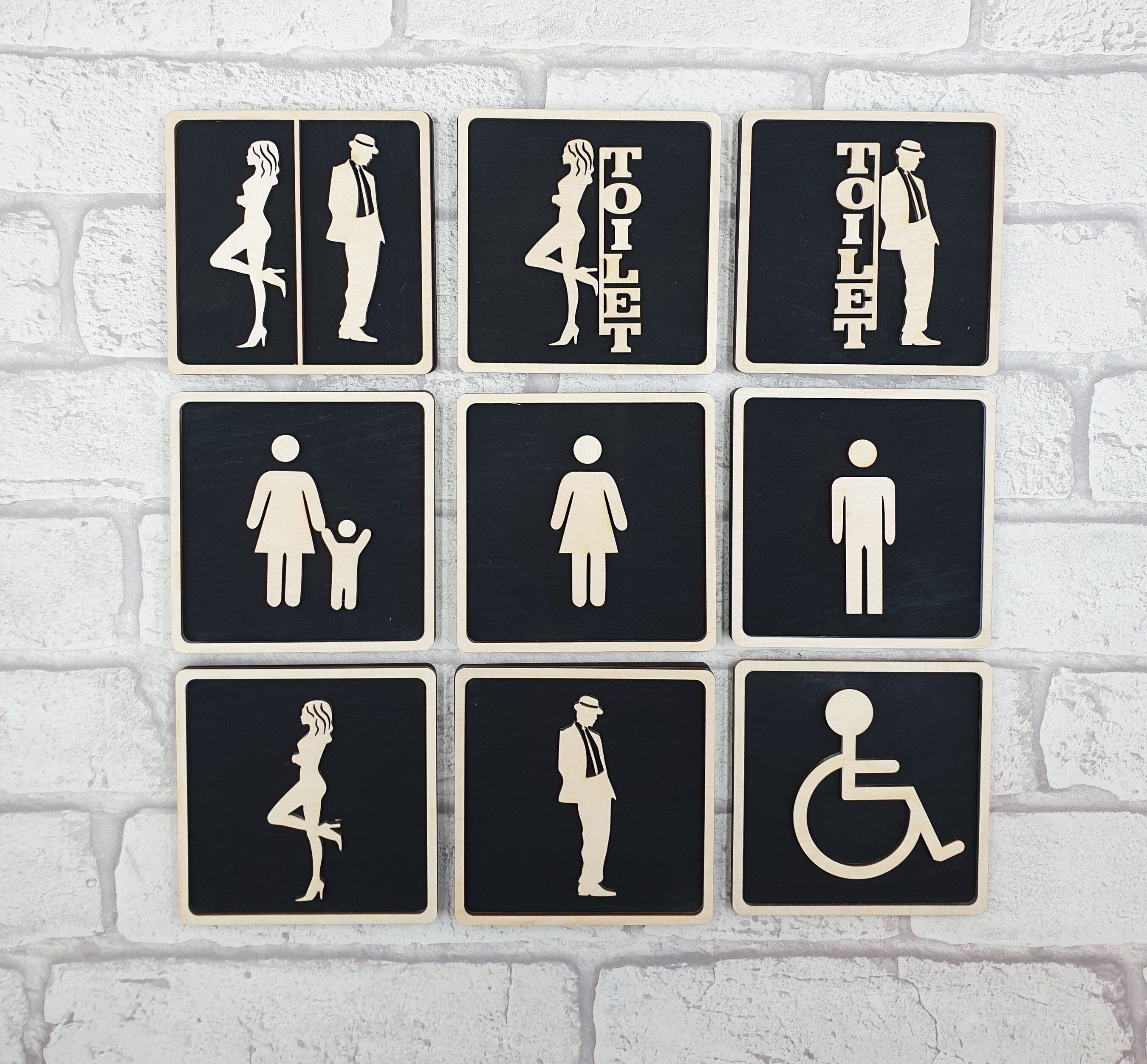 Toilet Door Sign Restroom Door Sign Toilet Door Plate Etsy