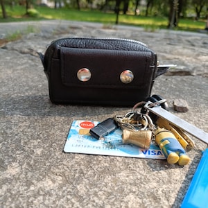Pochette ceinture en cuir, sac ceinture en cuir EDC, porte-monnaie en cuir, porte-cartes en cuir, sac banane pour homme, cadeau pour homme