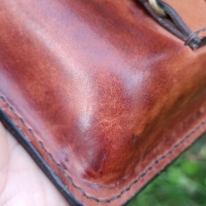 Handmade Leather Belt Pouch, EDC Waist Bag, Coin Card Holder image 19