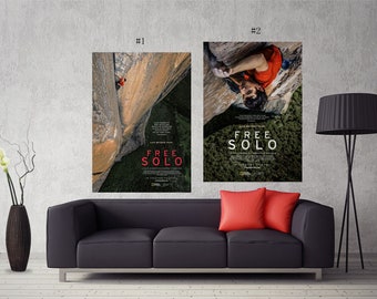 2018 FREE SOLO Movie Film Poster Print A3 A4 A5 Home Decor//Wall Art
