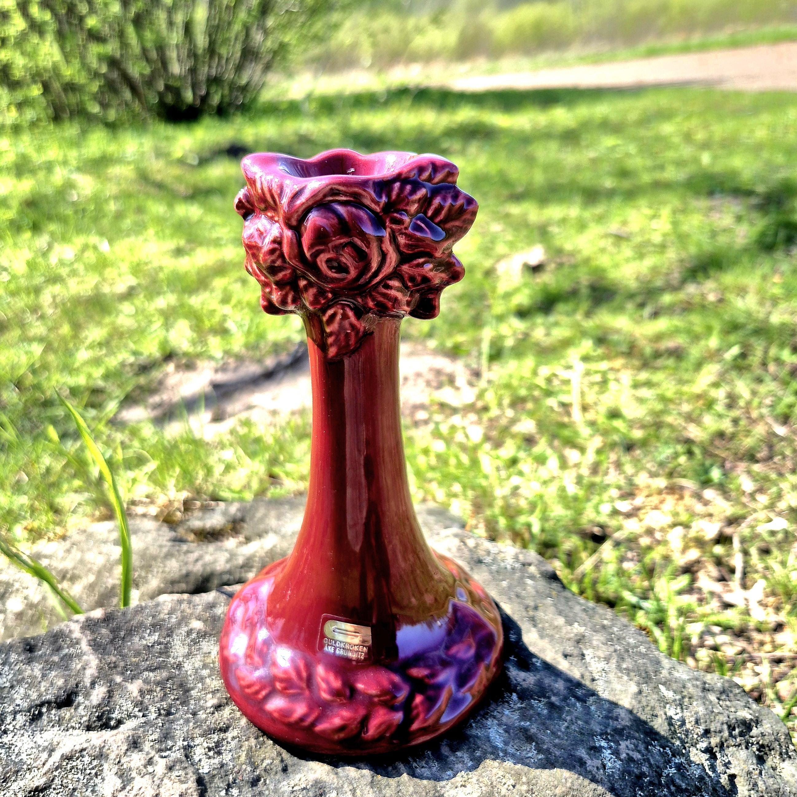 Vintage Guldkroken Sweden Ceramic Candle Holder, Ake Grunditz