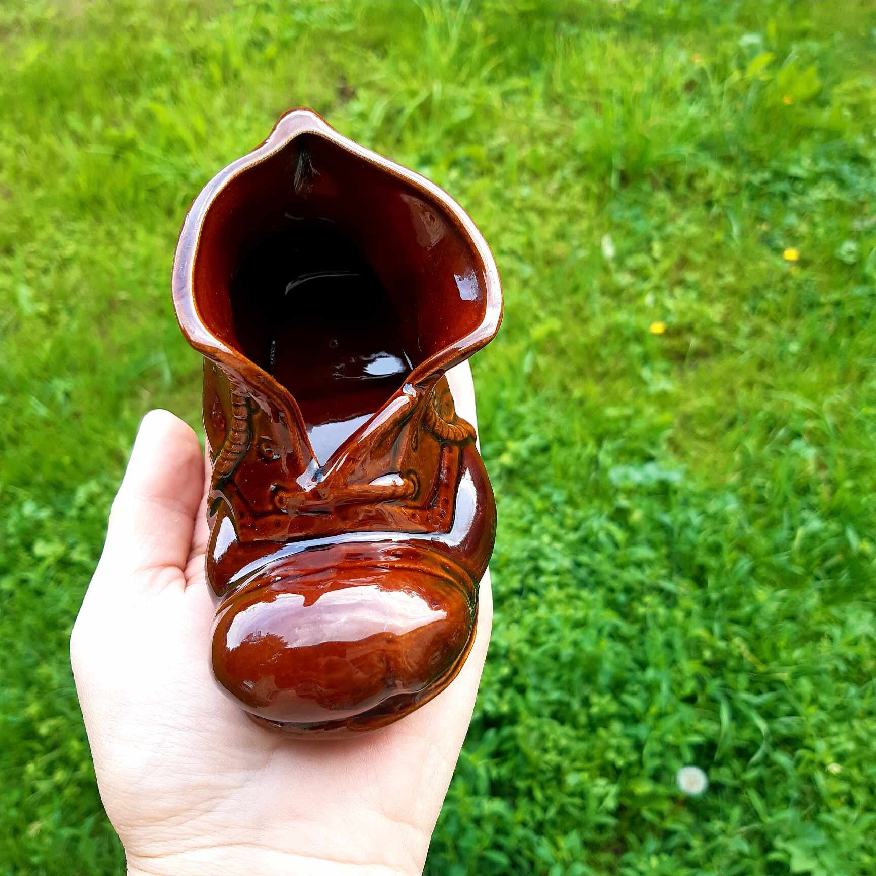Ceramic Boots as an Ashtray or a Small Container for Storing Small