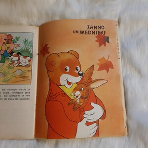 Kids book, children&#39;s fairy tale book, book about bears, Latvian Language, translated from French, antique children&#39;s books