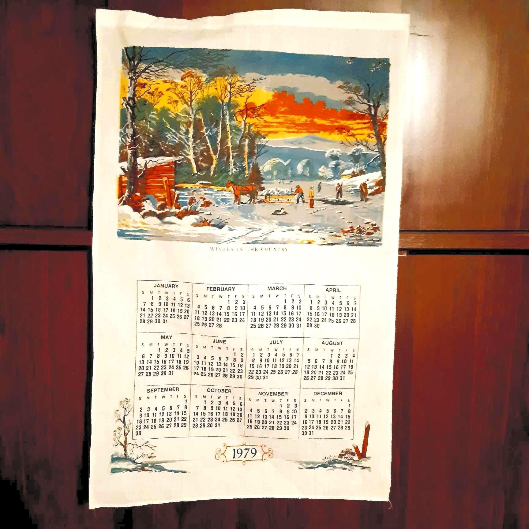 Retro Wall Calendar 1979 - Etsy