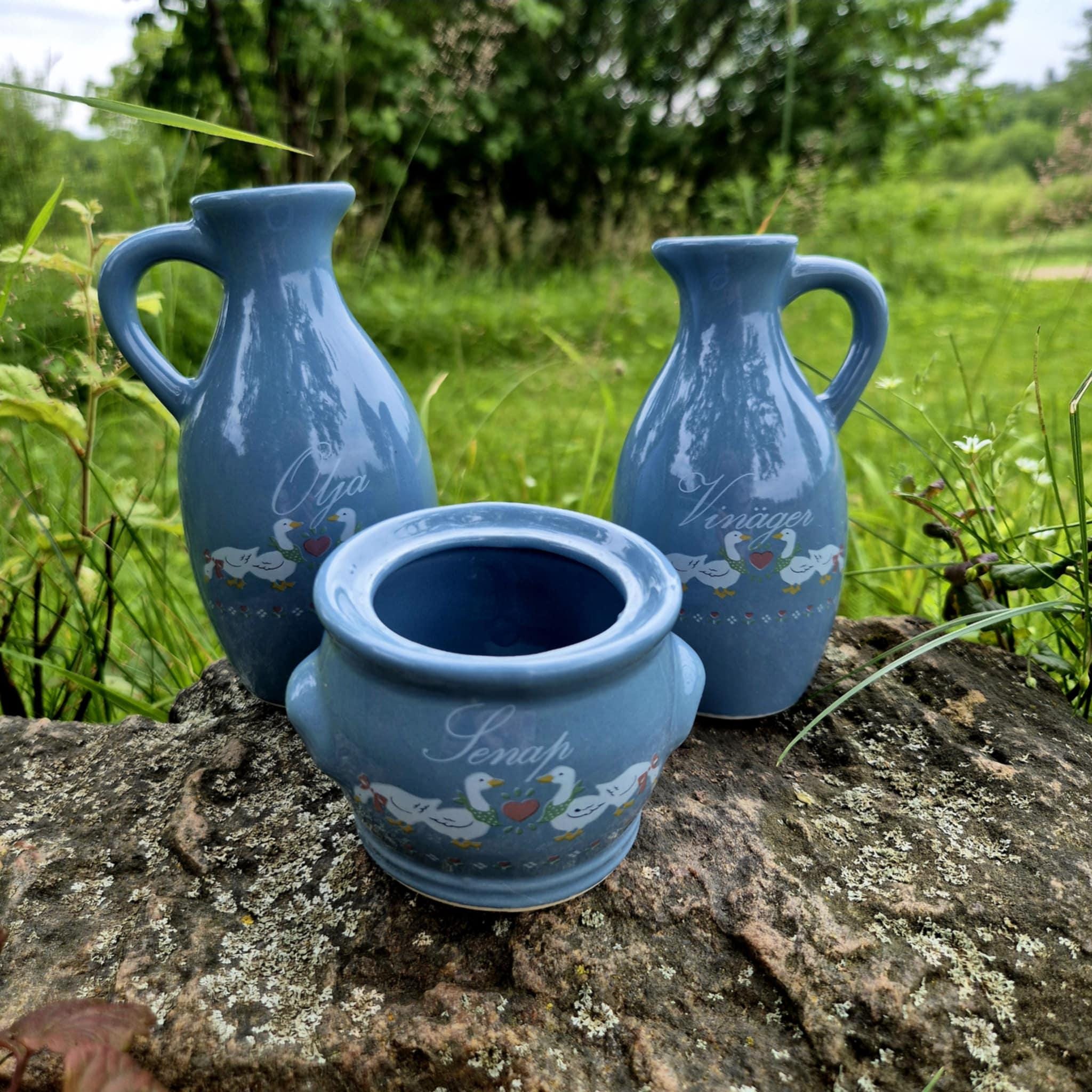 Vintage Ceramic Geese Canister Set - Etsy
