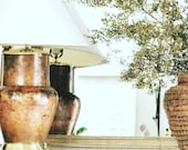 Vintage Italian hand hammered copper lamps,vintage lamps,copper lamps,vintage copper lamps,