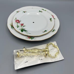 Christineholm Porcelaine Rose 2 Tier Tidbit Tray