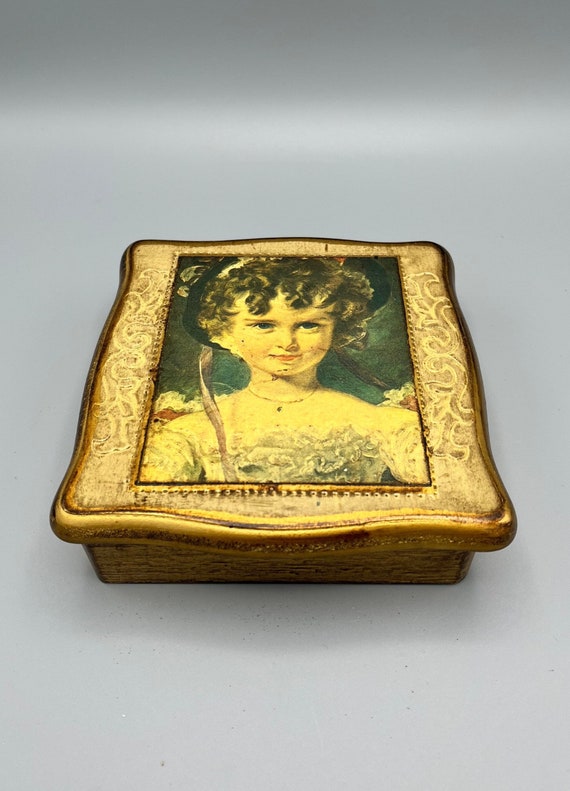 Decoupage Decorative Jewelry Trinket Box