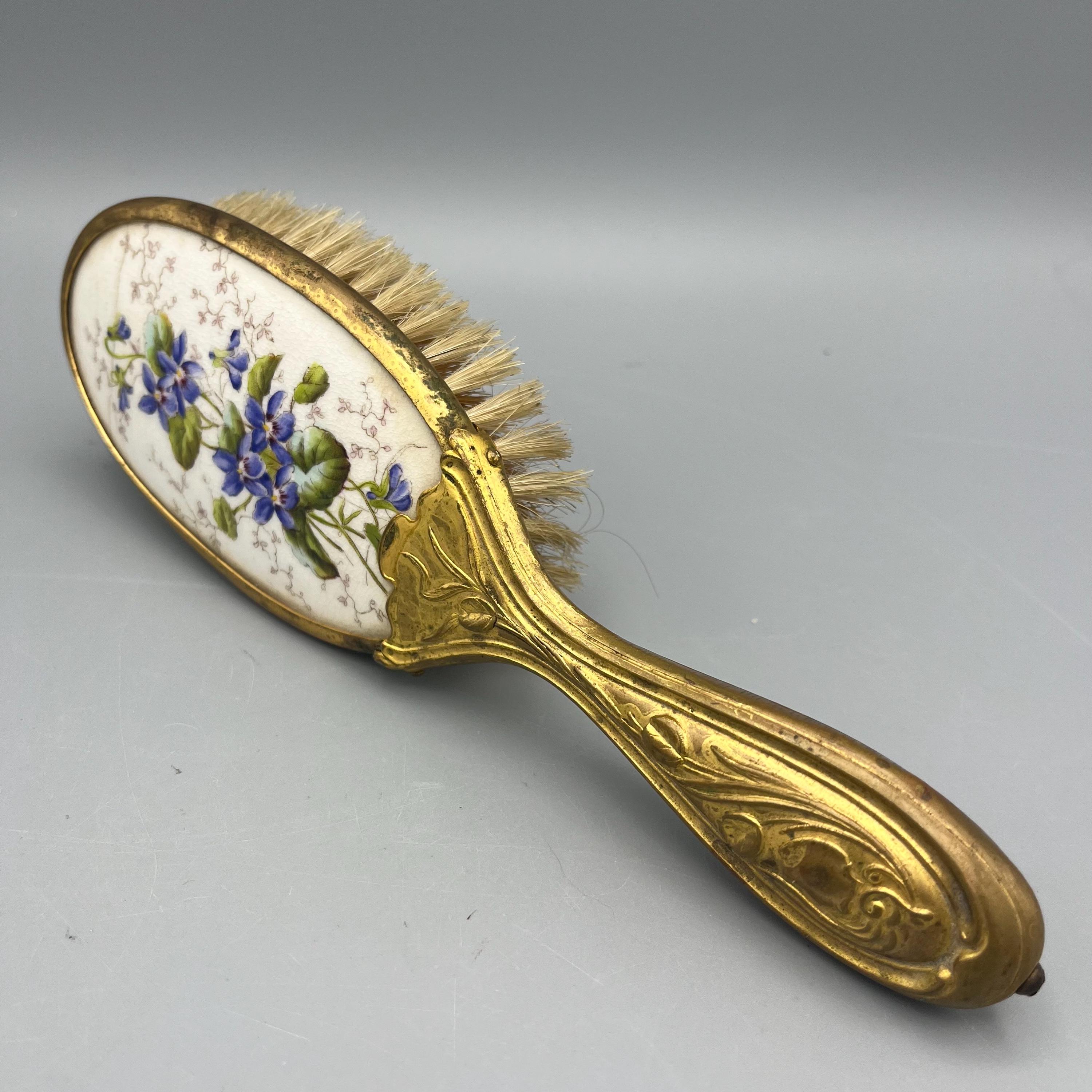 Vintage Floral Hairbrush - Etsy