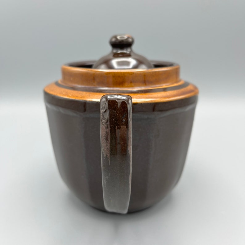 Brown Stoneware Single Serve Tea Pot Brown English Tea Pot Etsy