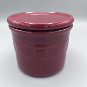 Longaberger Red Ceramic Candle Holder with Candle