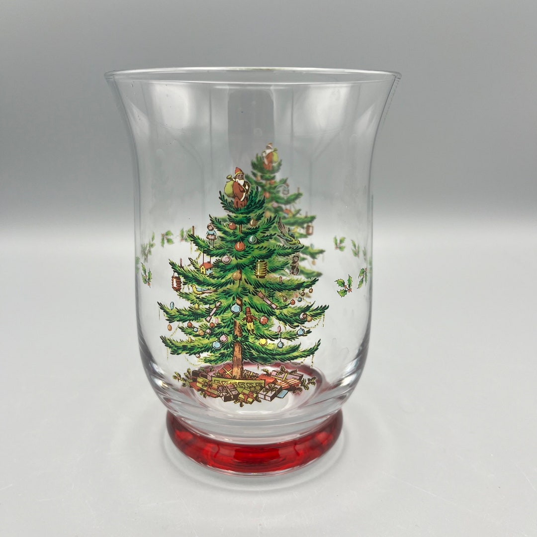 Nikko Happy Holidays Glass Candle Holder Etsy