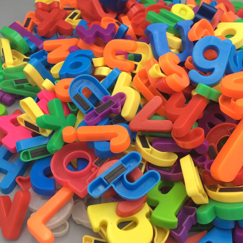 Magnetic abc letters alphabet numbers etsy