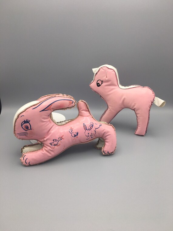vintage vinyl stuffed animals