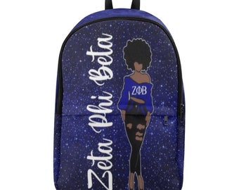 Zeta Phi Beta Backpack, zeta phi beta sorority bag
