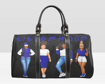zeta phi beta sorority inspired. zeta bag, weekender bag, sorority gifts, weekender bag women