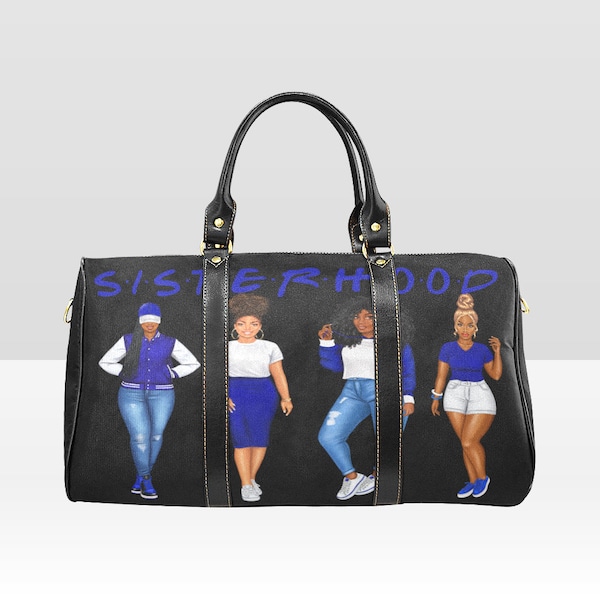 zeta phi beta sorority inspired. zeta bag, weekender bag, sorority gifts, weekender bag women