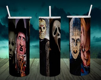 Halloween tumbler, Halloween Tumbler Cup, Horror tumbler, Villain's Tumbler
