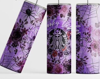 Spooky vibes tumbler, spooky season tumbler, spooky vibes cup, fall tumbler, skeleton tumbler
