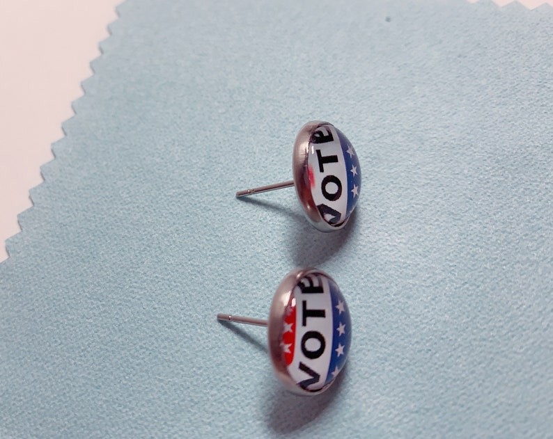 Vote Earring Stud/election Day Wearing Etsy