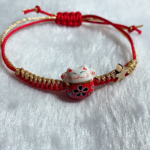 Lucky Cat Charm Etsy