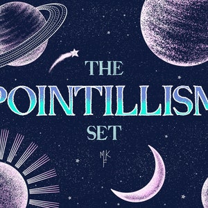 The Pointillism Procreate Brush Set (30+ Liners, Stipplers, Halftones + Video Tutorial)
